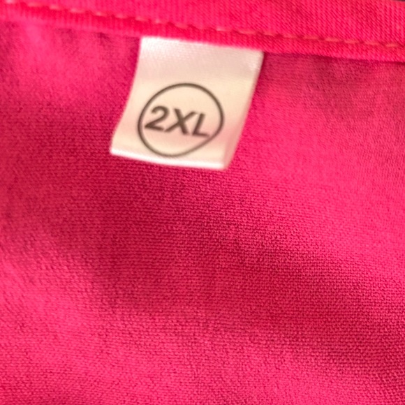 Hot pink shift dress size 2x - Picture 5 of 7